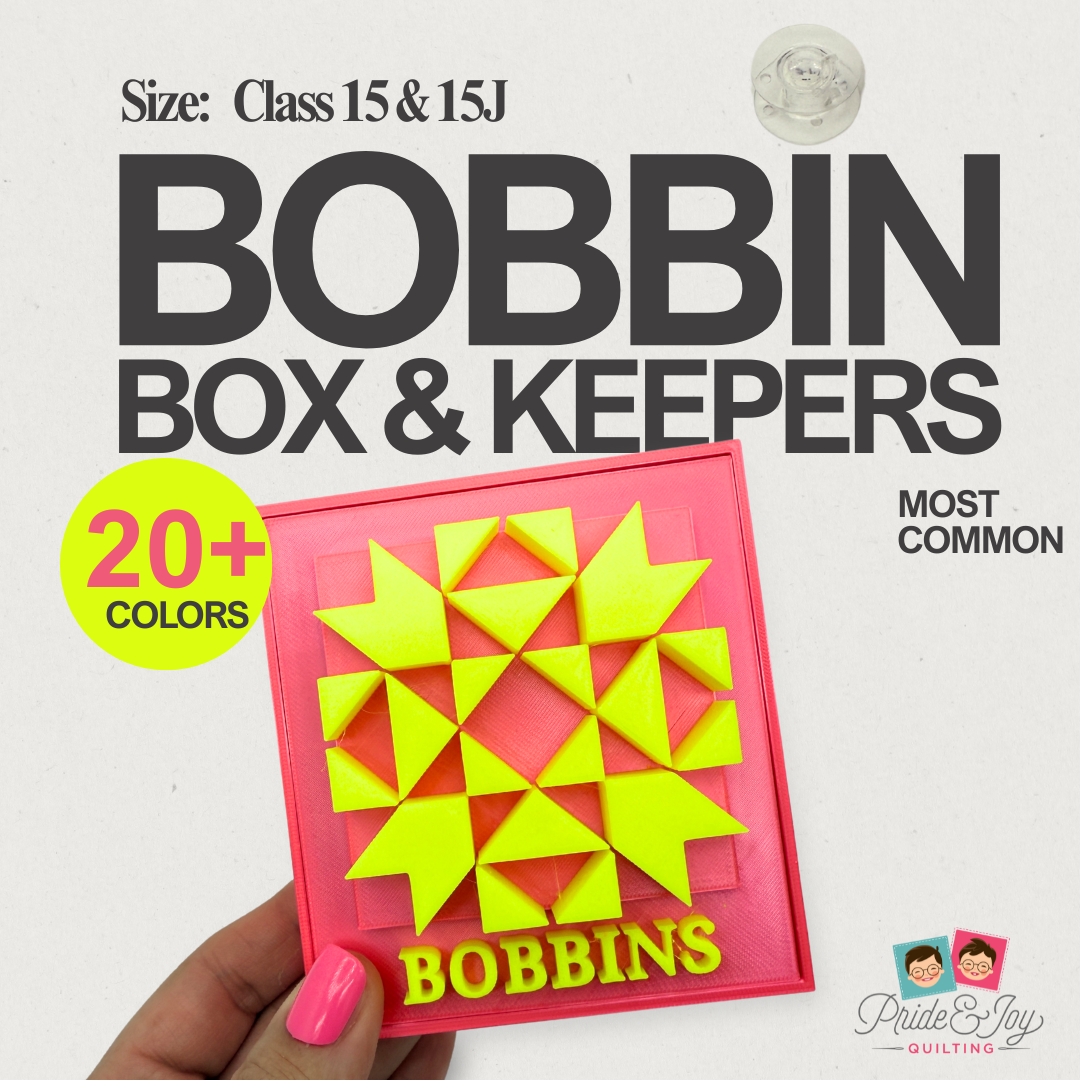 (Size: Class 15/J) Bobbin Boxes & Keepers by Pride & Joy Quilting