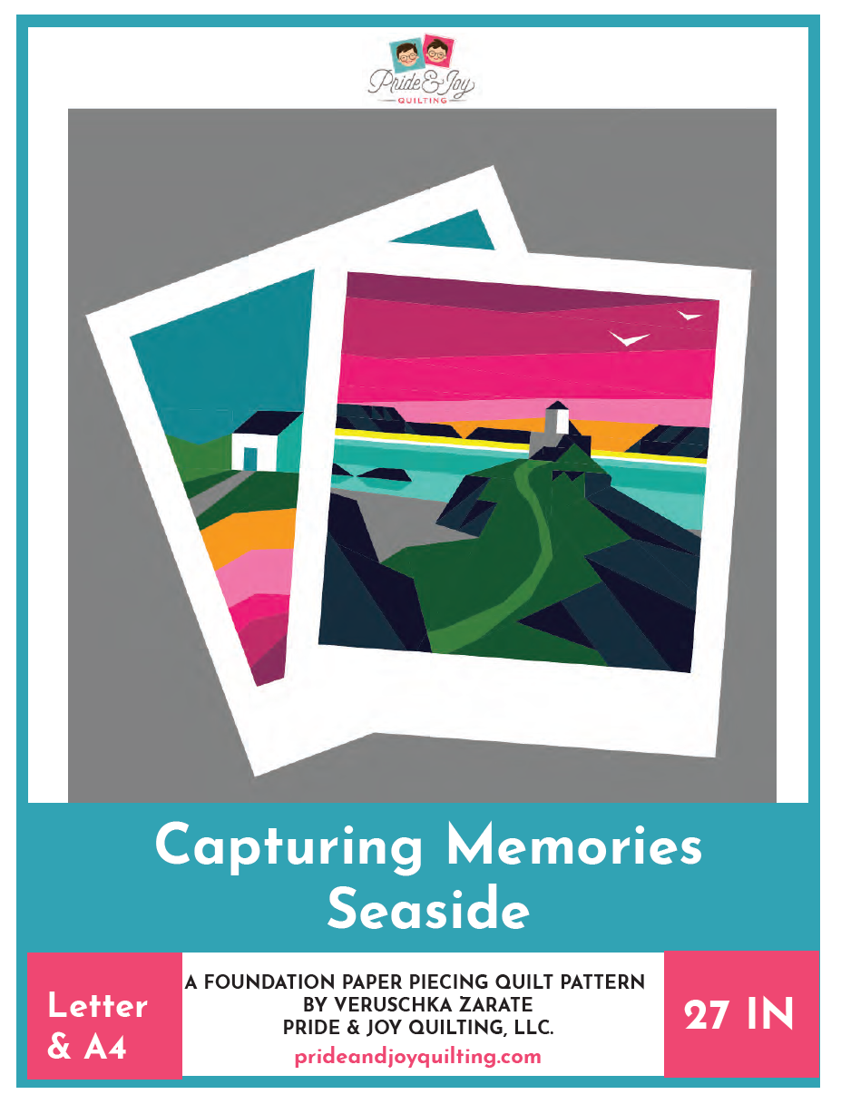 PDF (Part 4 of 12) Capturing Memories SEASIDE. A Foundation Paper Piecing Quilt Pattern Series.