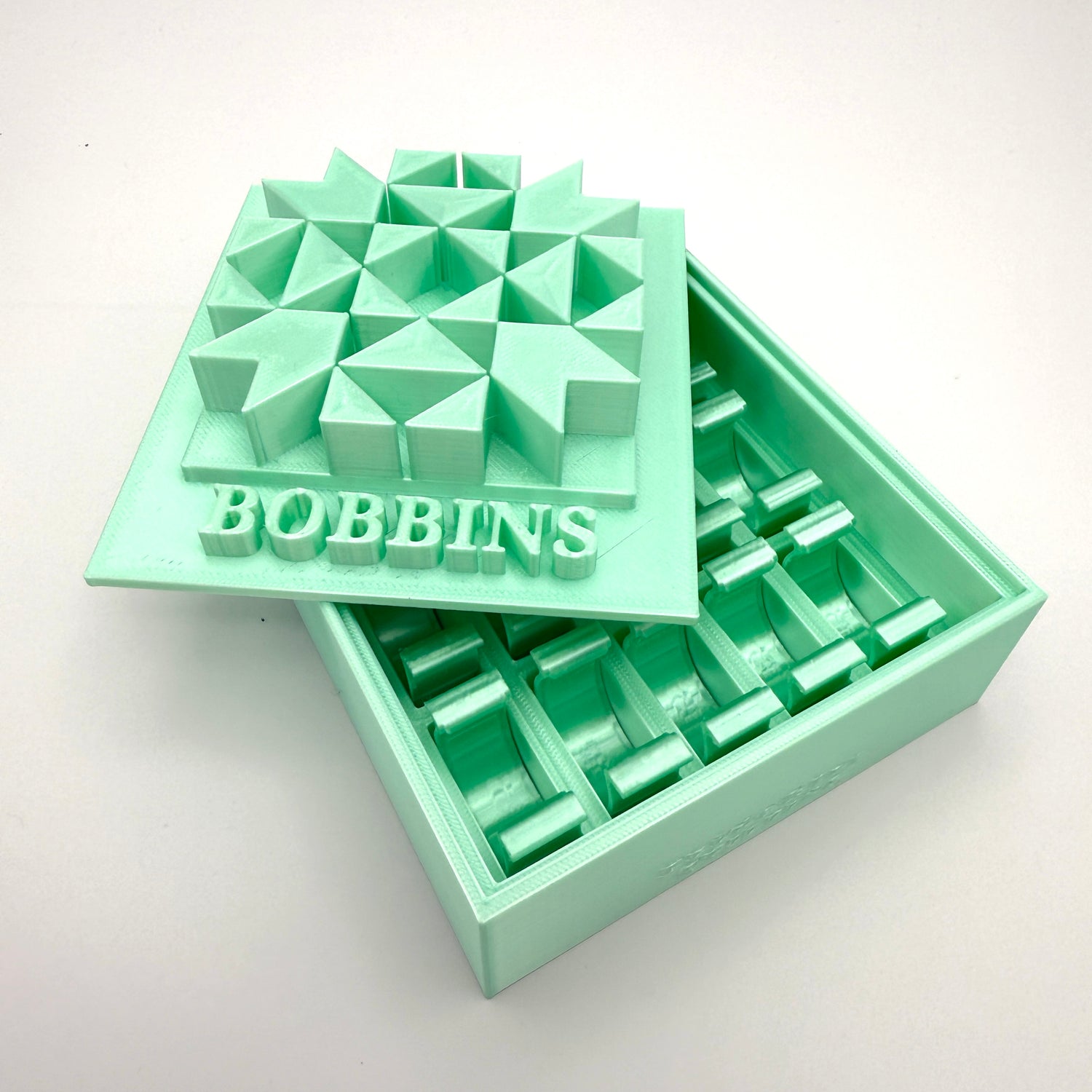 Class 15 Bobbin Box & Keepers by Pride & Joy Quilting mint