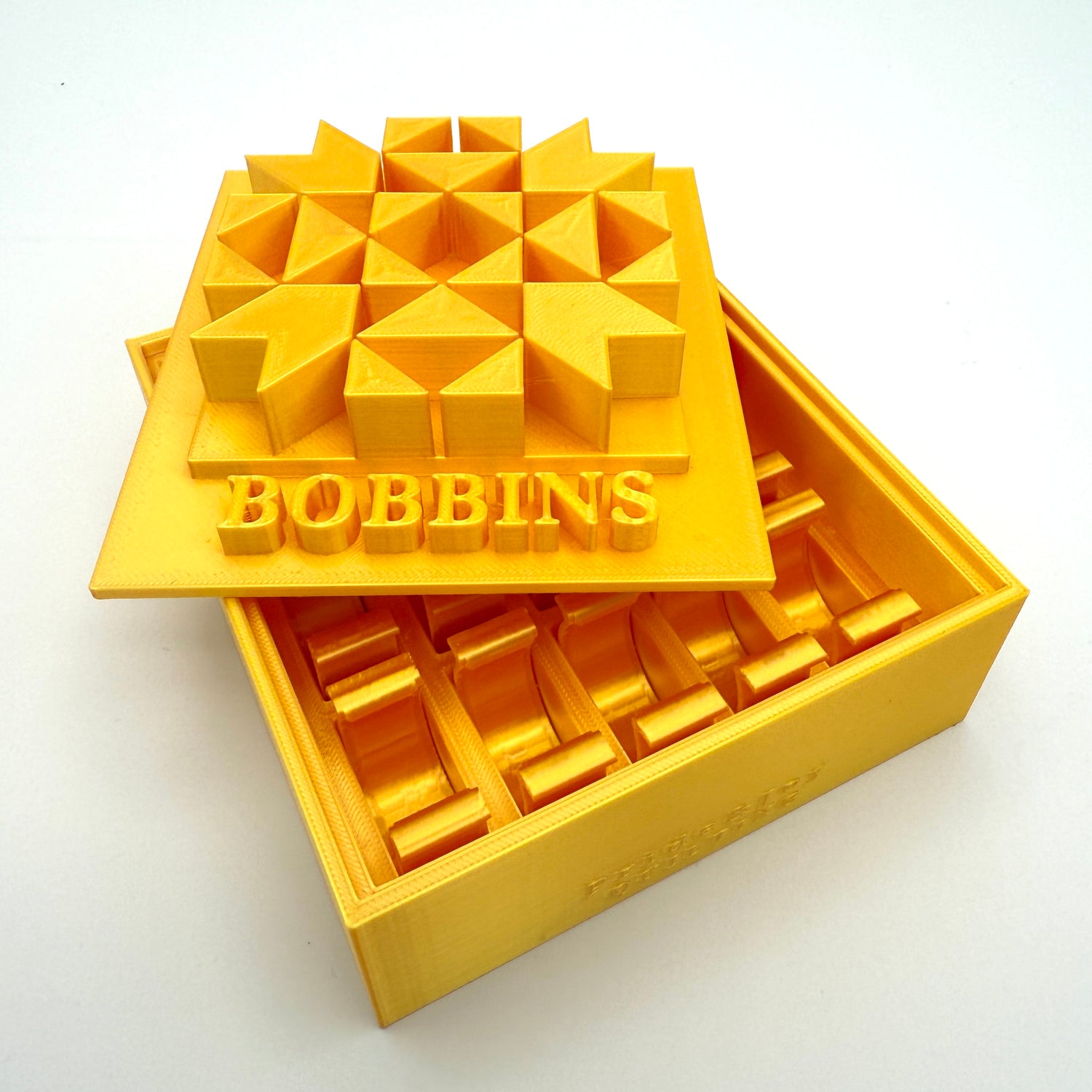 Class 15 Bobbin Box & Keepers by Pride & Joy Quilting yellow