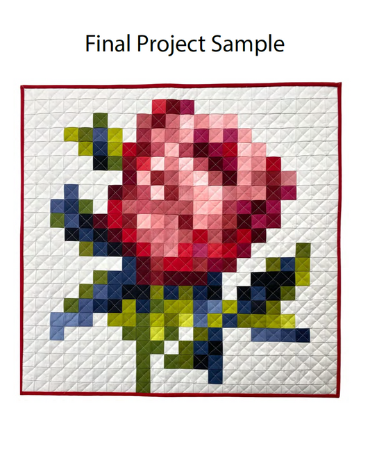 Cross Stitch Flower Quilt: A Pattern-less Approach Workshop Workbook PDF