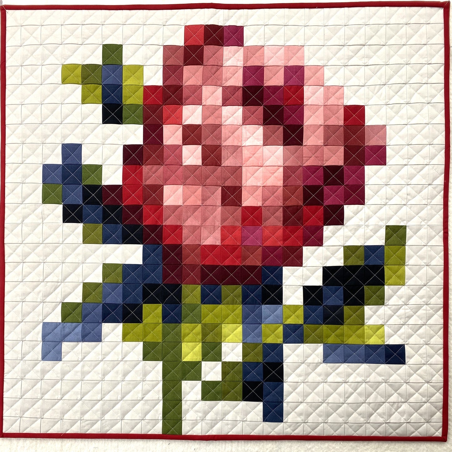 KIT- Cross Stitch Flower Quilt: A Pattern-less Approach QUILTCON 2024