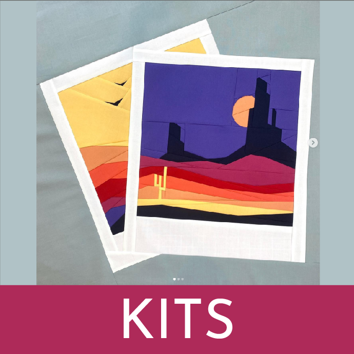 Online Video Course KIT ( 27in Capturing Memories Foundation Paper Piece Mini Quilt)