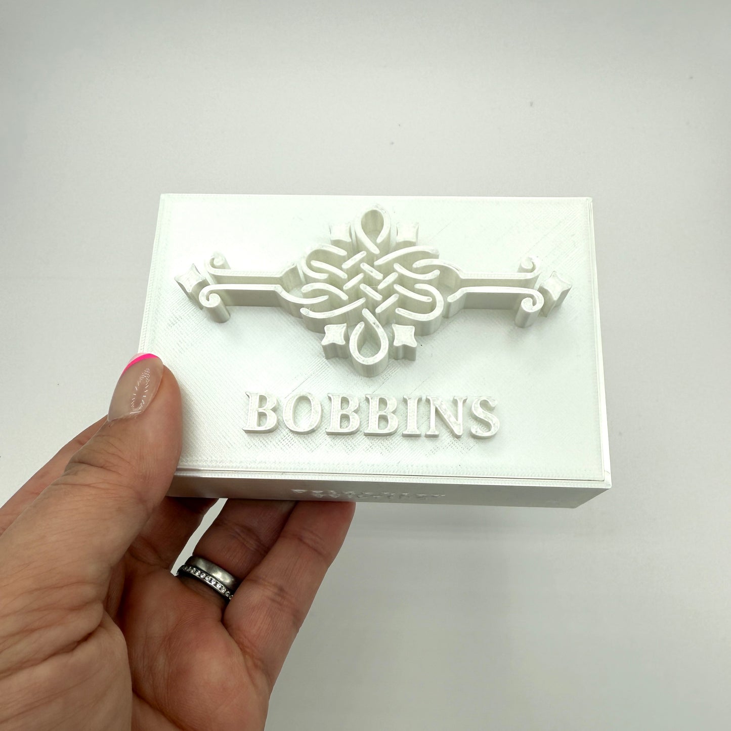 Singer Featherweight Bobbin Box & Keepers by Pride & Joy Quilting pearl