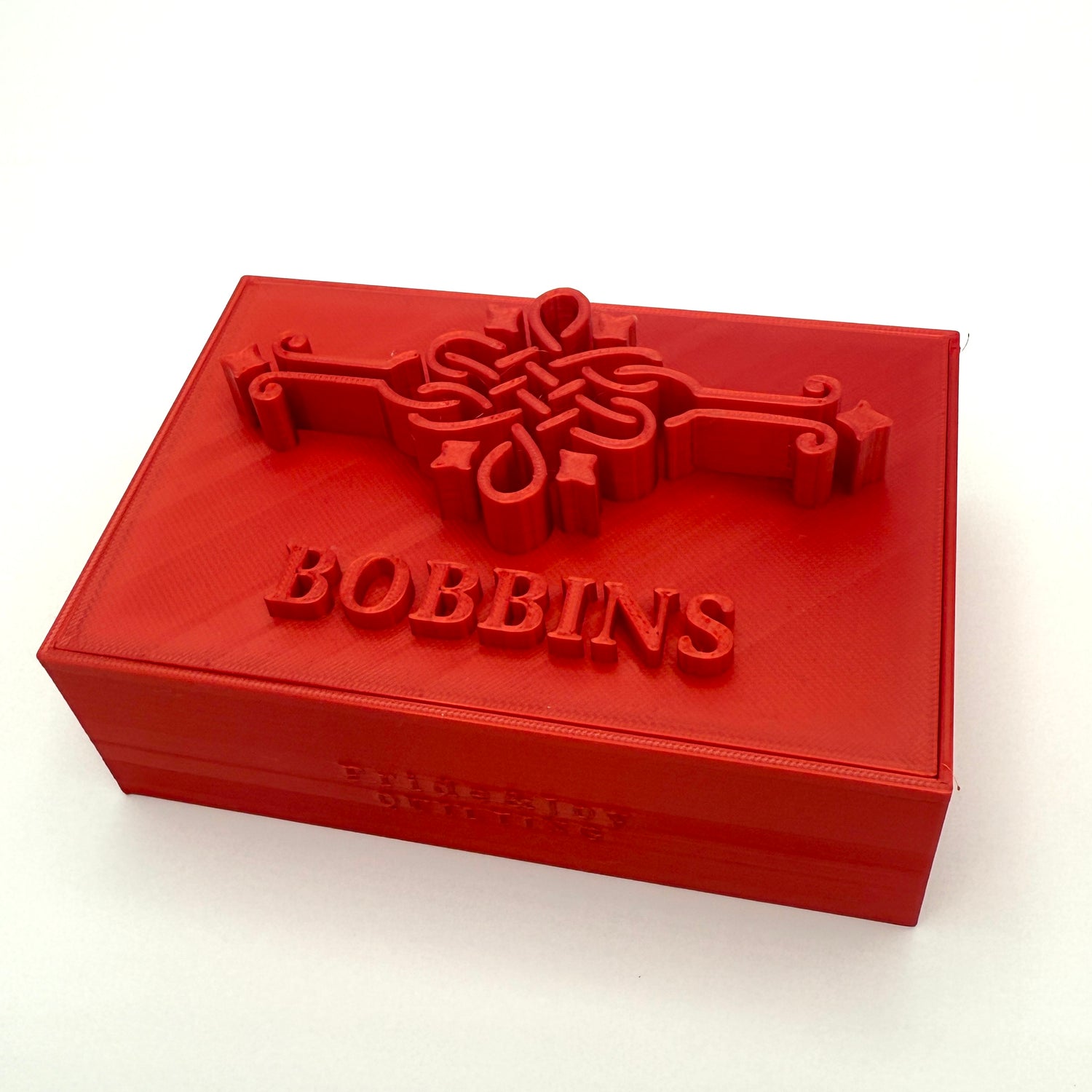 Singer Featherweight Bobbin Box & Keepers by Pride & Joy Quilting red slipper red