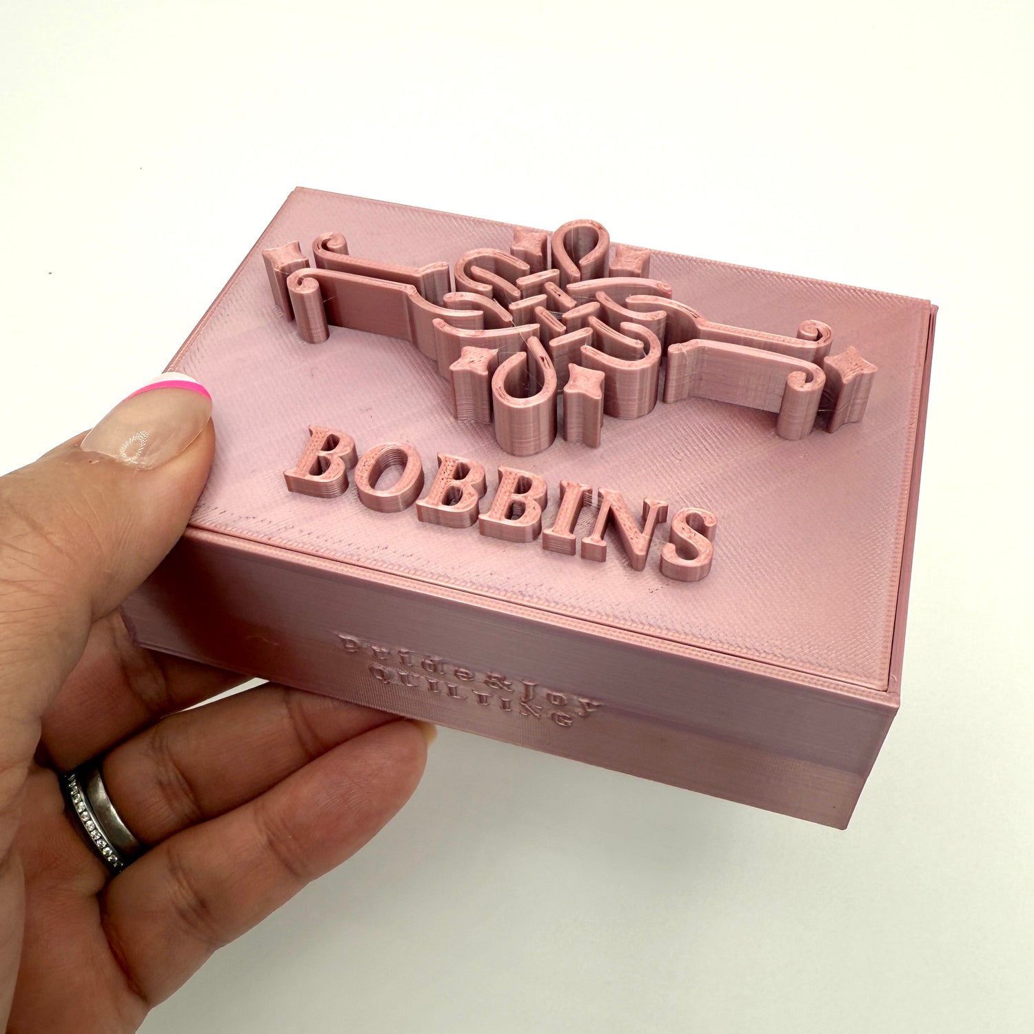 Singer Featherweight Bobbin Box & Keepers by Pride & Joy Quilting rose