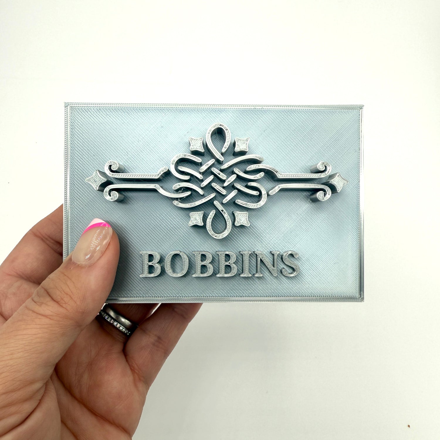 Singer Featherweight Bobbin Box & Keepers by Pride & Joy Quilting silver