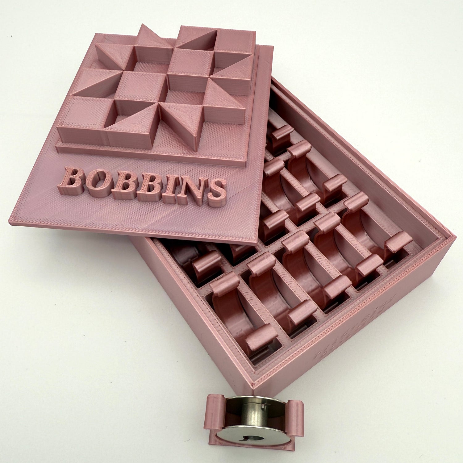 (Size: Class L ) (COLOR: Rose Topaz) Bobbin Box & Keepers