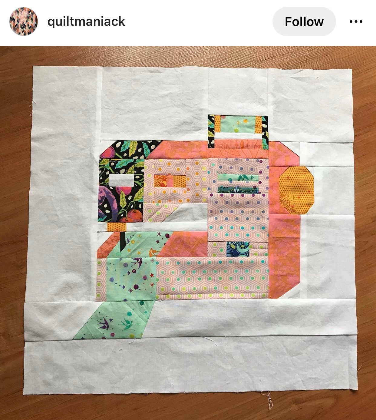 PDF Sewing Machine Foundation Paper Piecing Quilt Block