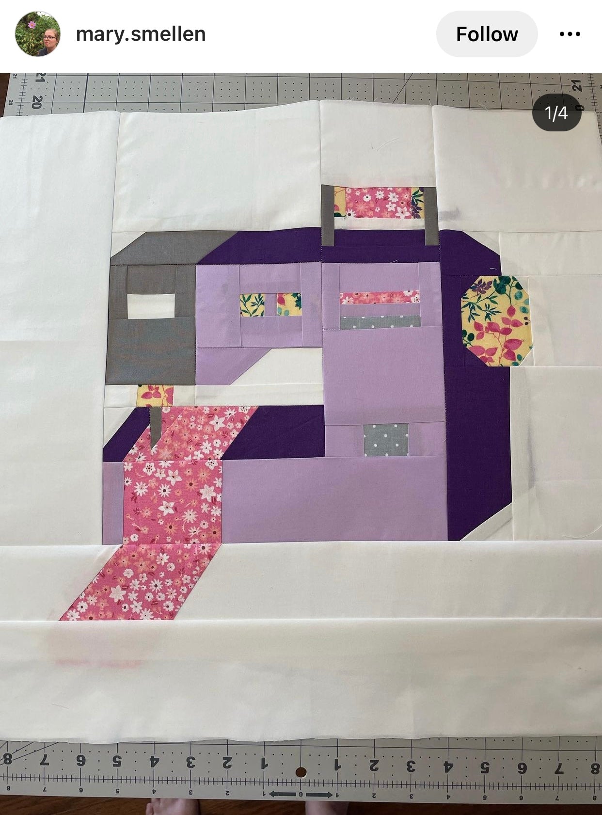 PDF Sewing Machine Foundation Paper Piecing Quilt Block
