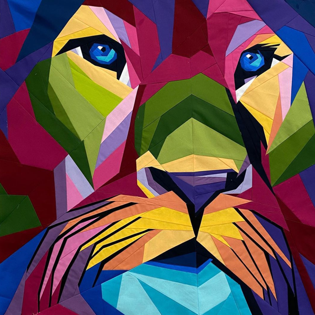 Heart of a Lion 50in Foundation Paper Piece Quilt KIT