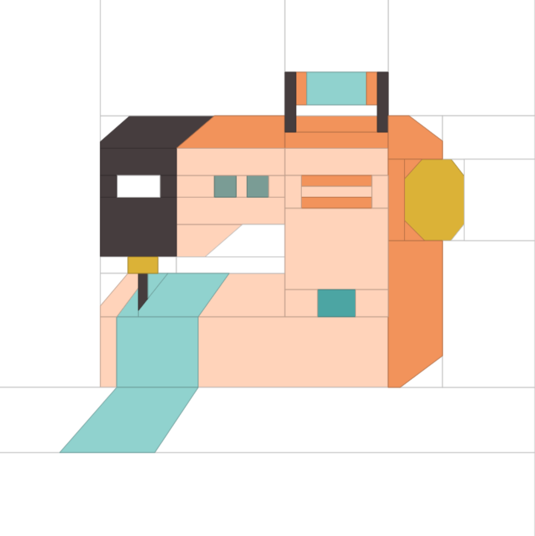 PDF Sewing Machine Foundation Paper Piecing Quilt Block