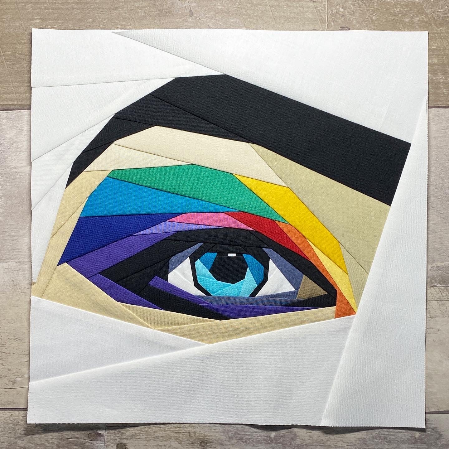 Windows into the Soul Foundation Paper Piece Quilt Pattern, Eye FPP Pa