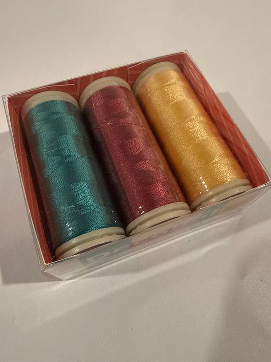 3 Pack Thread (250 m spools of Decobob 80wt)