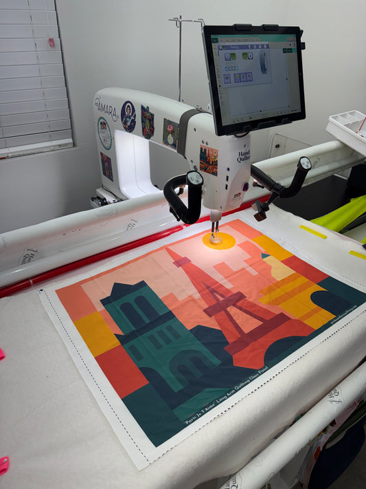 Paris Je T'Aime Long Arm Quilting Class Kit
