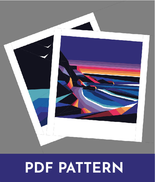 PDF (Part 8 of 9) Capturing Memories LUMINESCENT SHORES, A Foundation Paper Piecing Quilt Pattern Series