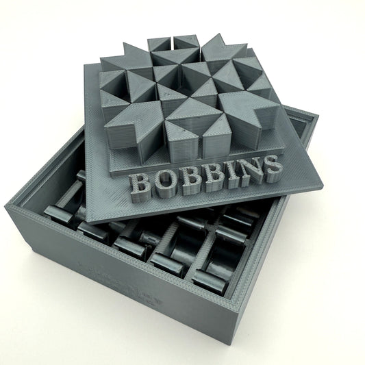 Class 15 Bobbin Box & Keepers by Pride & Joy Quilting gray