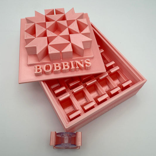 Class 15 Bobbin Box & Keepers by Pride & Joy Quilting pale pink