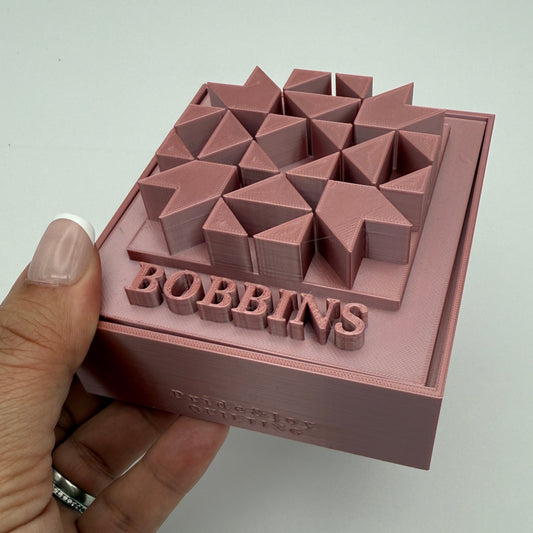 Class 15 Bobbin Box & Keepers by Pride & Joy Quilting rose