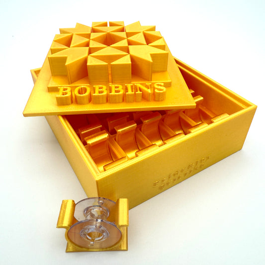 Class 15 Bobbin Box & Keepers by Pride & Joy Quilting yellow