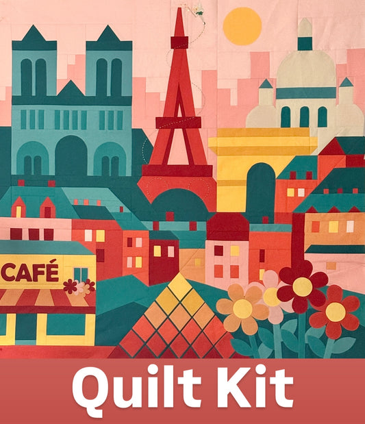 KIT "Paris, Je T'Aime" Dual Technique Quilt Pattern