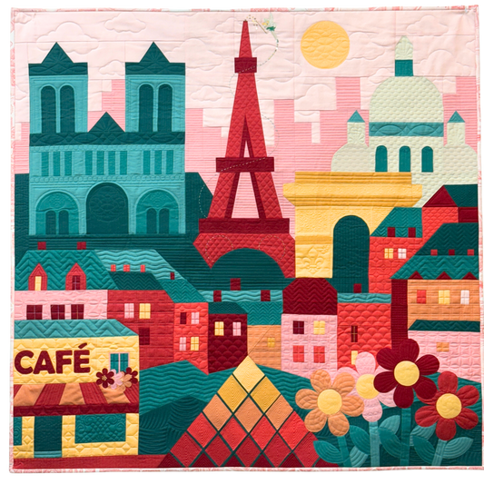 KIT "Paris, Je T'Aime" Dual Technique Quilt Pattern