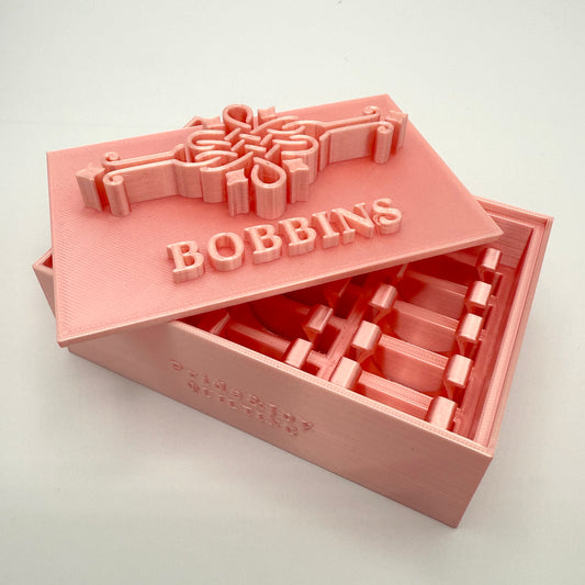 (Size: Singer Featherweight) (COLOR: Pink Diamond) Bobbin Box & Keepers