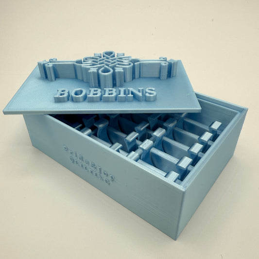 (Size: Singer Featherweight) (COLOR: Topaz Blue) Bobbin Box & Keepers