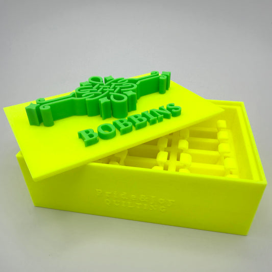 (Size: Singer Featherweight) (COLOR: NEON Yellow-Green) Bobbin Box & Keepers