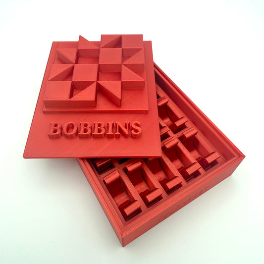 (Size: Class L ) (COLOR: Ruby Red) Bobbin Box & Keepers