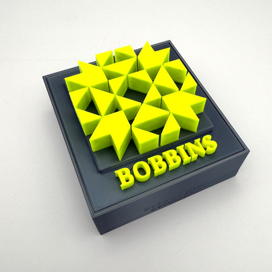 (Size: Class 15 ) (COLOR: Obsidian Gray & Neon Yellow) Bobbin Box & Keepers