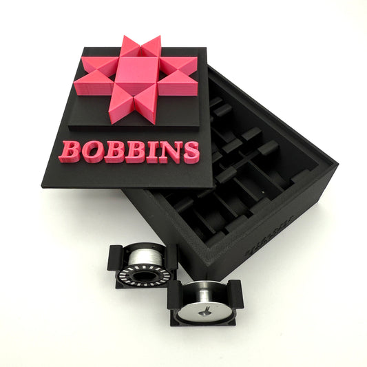 (Size: Class M) (COLOR: Onyx & Neon Pink) Bobbin Box & Keepers