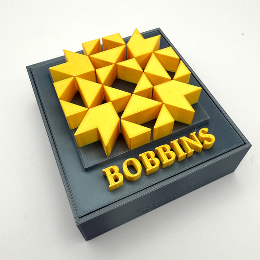 (Size: Class 15 ) (COLOR: Obsidian Gray & Citrine Yellow) Bobbin Box & Keepers