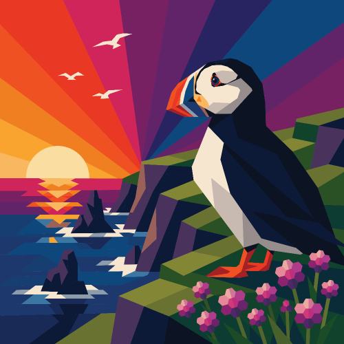 "Puffin Paradise" by Pride and Joy Quilting