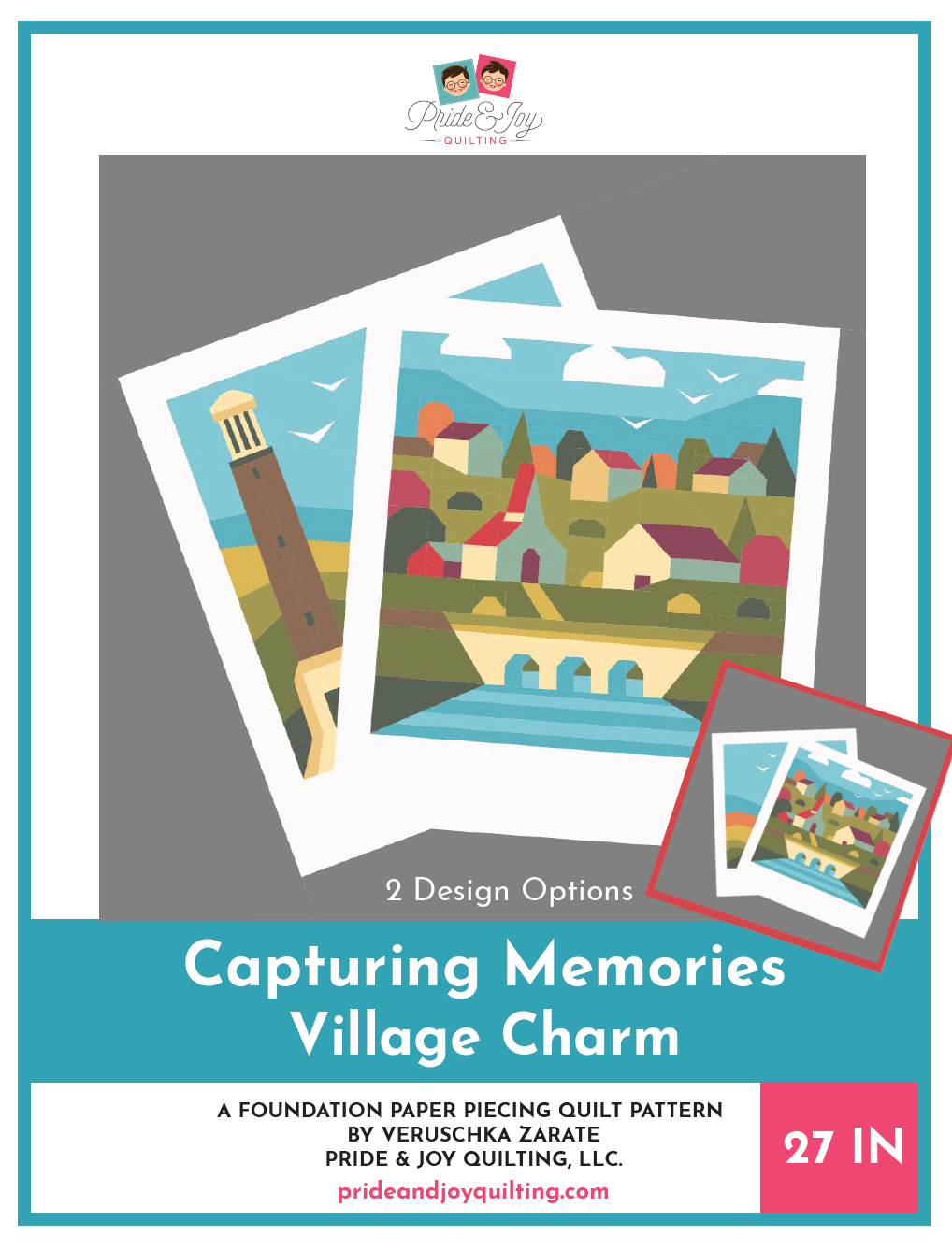 PDF (Parte 6 de 9) Capturando recuerdos VILLAGE CHARM, una serie de patrones de colchas de base de papel