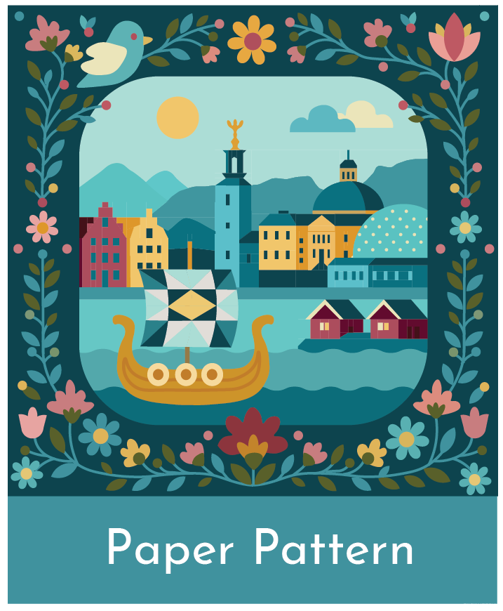 PAPER Pattern "Nordic Whimsy" Dual Technique Quilt Pattern