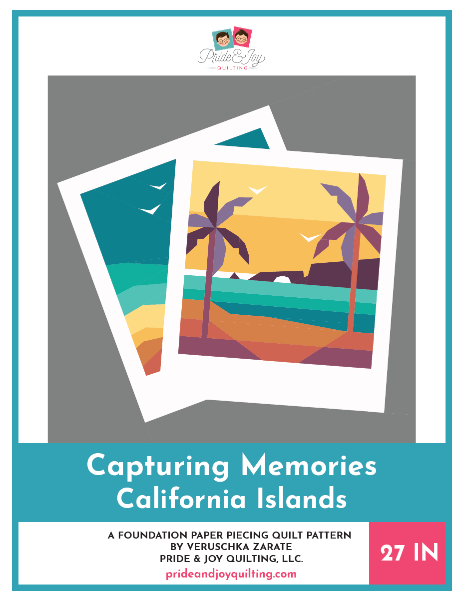 PDF (Parte 5 de 9) Capturando recuerdos ISLAS DE CALIFORNIA, una serie de patrones de colchas de base de papel