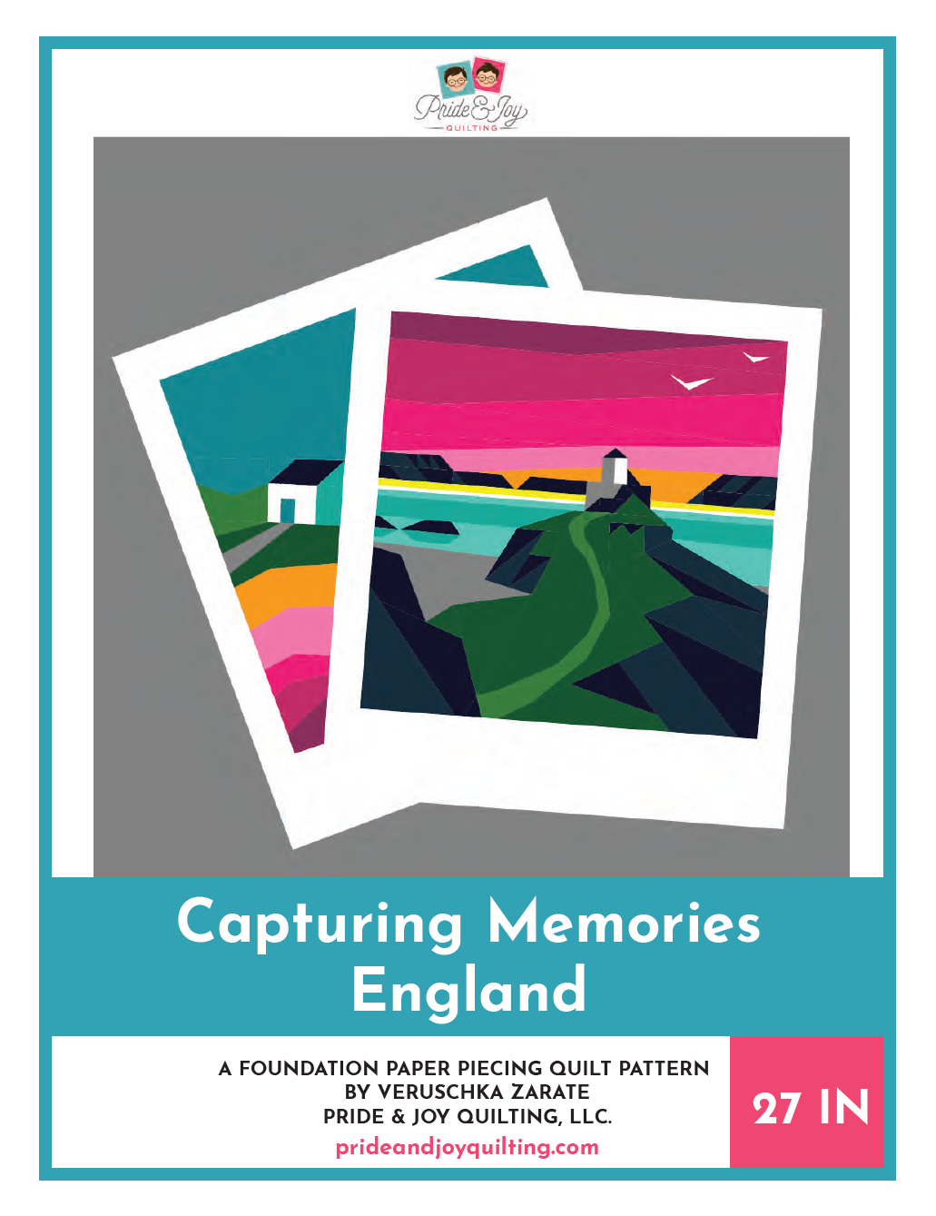 PDF (Part 4 of 9) Capturing Memories in ENGLAND. A Foundation Paper Piecing Quilt Pattern Series.