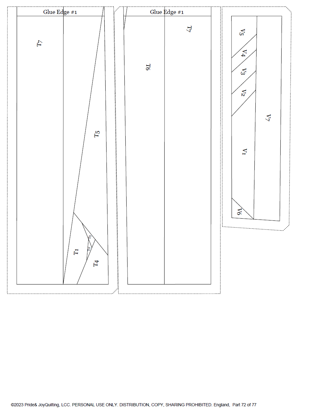 PDF (Parte 4 de 9) Capturando recuerdos en INGLATERRA. Una serie de patrones de colchas de base de papel.