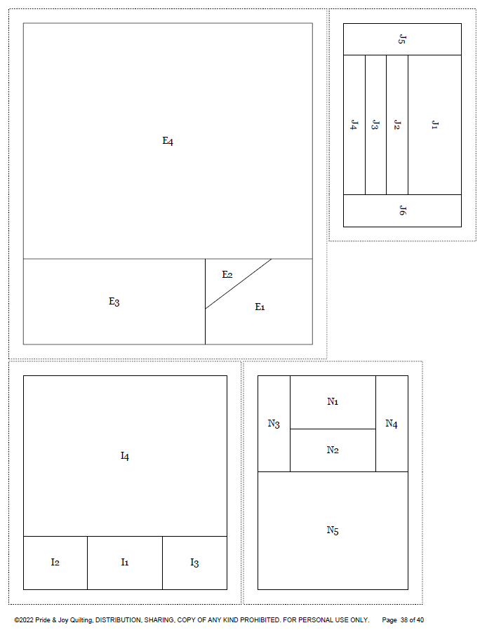 PDF (Parte 5 de 9) Capturando recuerdos ISLAS DE CALIFORNIA, una serie de patrones de colchas de base de papel