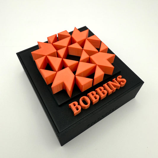 (Size: Class 15 ) (COLOR: Onyx Black & Blood Orange) Bobbin Box & Keepers.