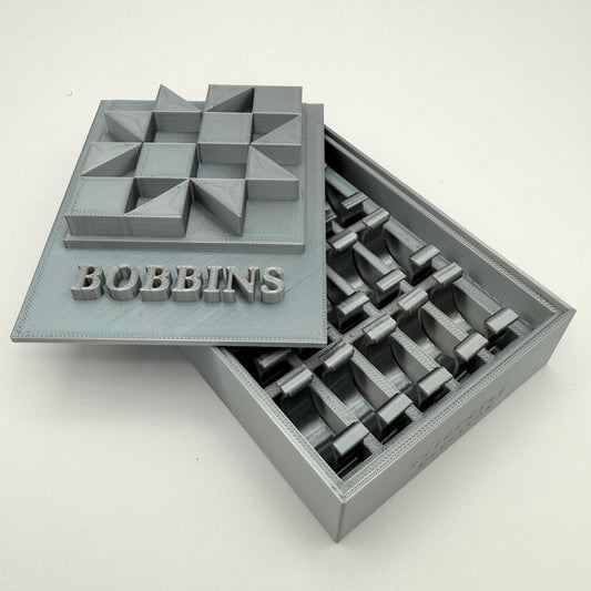 (Size: Class L ) (COLOR: Moonstone Silver) Bobbin Box & Keepers