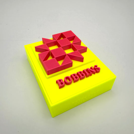 (Size: Class L ) (COLOR: NEON Yellow/ Pink) Bobbin Box & Keepers