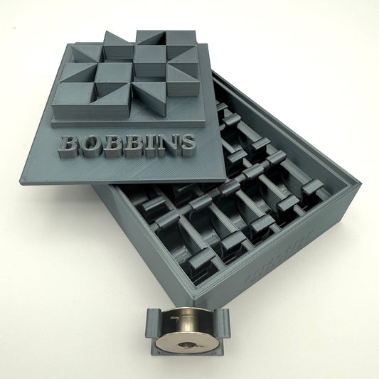 (Size: Class L ) (COLOR: Obsidian Gray) Bobbin Box & Keepers
