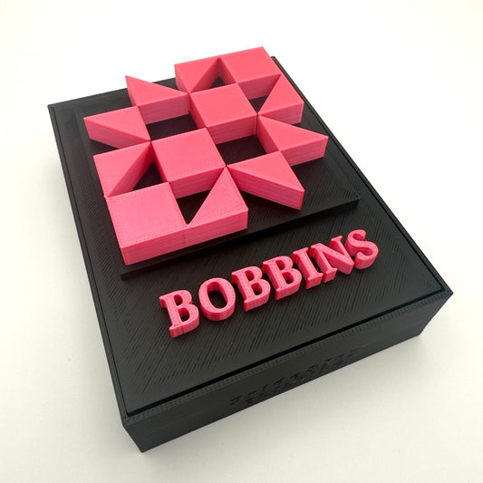 (Size: Class L ) (COLOR: Onyx & Neon Pink) Bobbin Box & Keepers