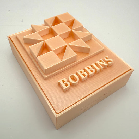 (Size: Class L ) (COLOR: Peach Morganite) Bobbin Box & Keepers