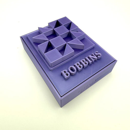 (Size: Class L ) (COLOR: Purple Amethyst) Bobbin Box & Keepers