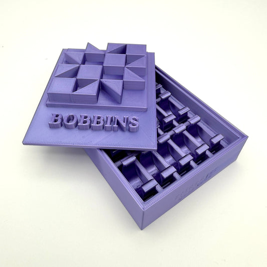 (Size: Class L ) (COLOR: Purple Amethyst) Bobbin Box & Keepers