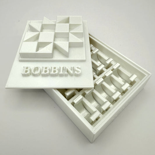 (Size: Class L ) (COLOR: White Pearl) Bobbin Box & Keepers