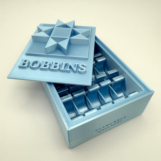 (Size: Class M ) (COLOR: Blue Topaz) Bobbin Box & Keepers
